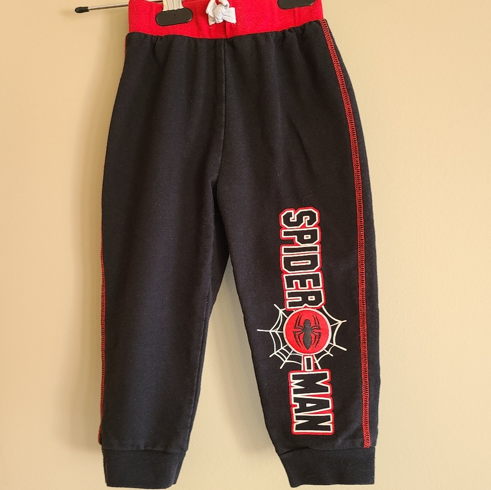 Black and red SPIDERMAN sweatpants/joggers